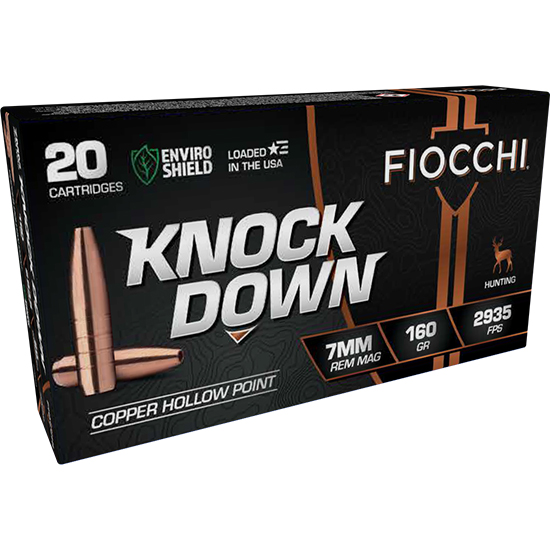 FIO KNOCK DOWN 7MM REM MAG 160GR HP 20/10 - Sale